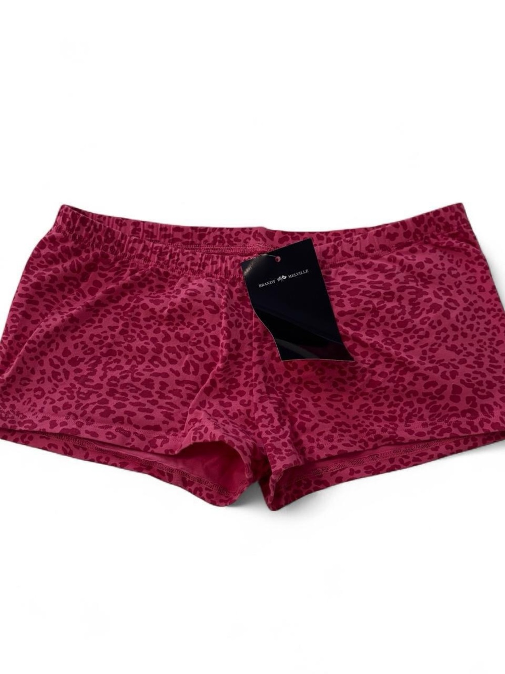 Brandy Melville Hot Pink Leopard Print Boyshorts